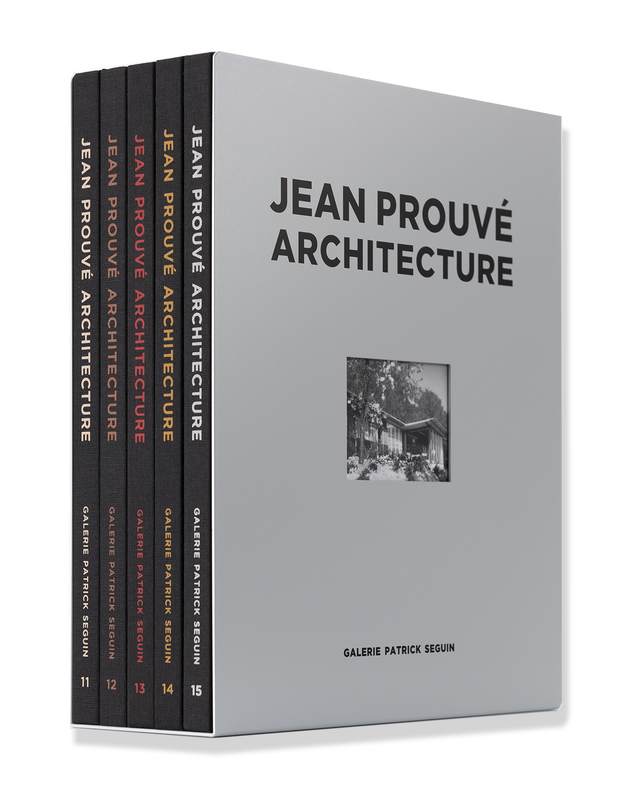 JEAN PROUVÉ ARCHITECTURE – COFFRET 5 VOLUMES NO 3 – VOL. 11+12+13+14+15