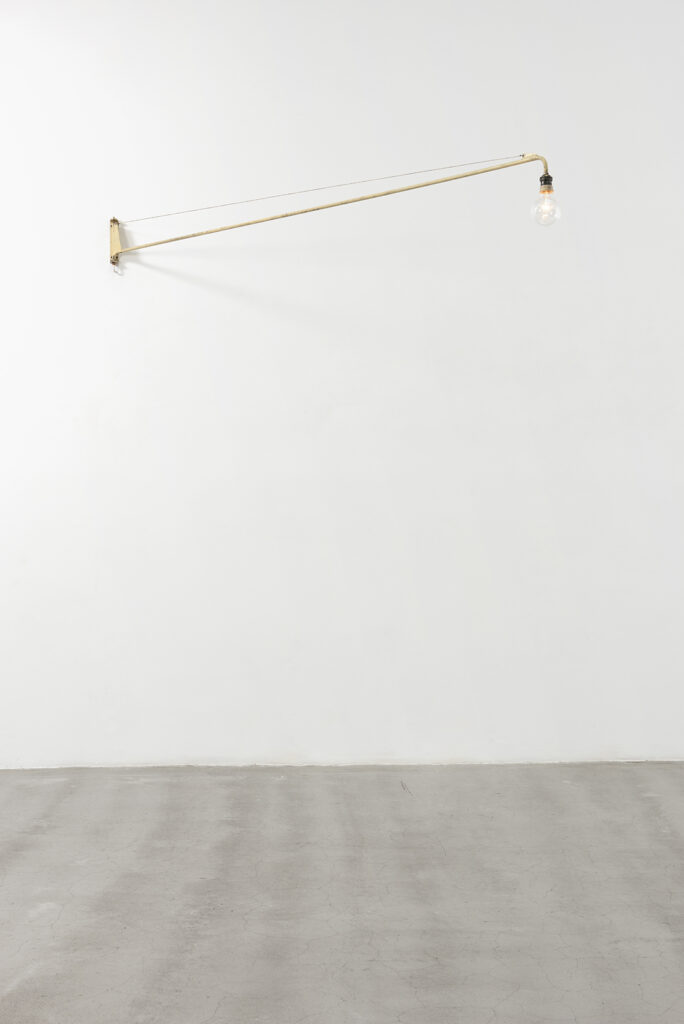 JEAN PROUVÉ - Swing-jib lamp, ca. 1950 – Steel tube, sheet, cable