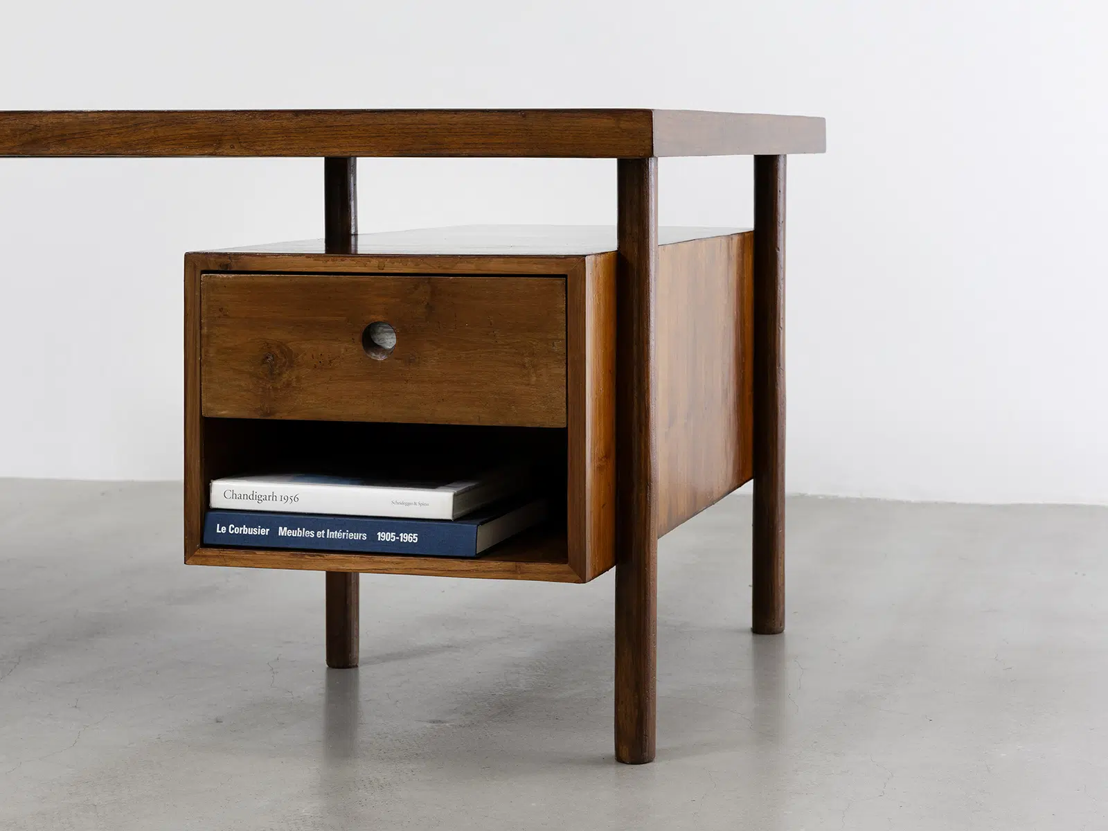 PIERRE JEANNERET - Demountable desk, ca. 1957-58 – Teak et aluminum