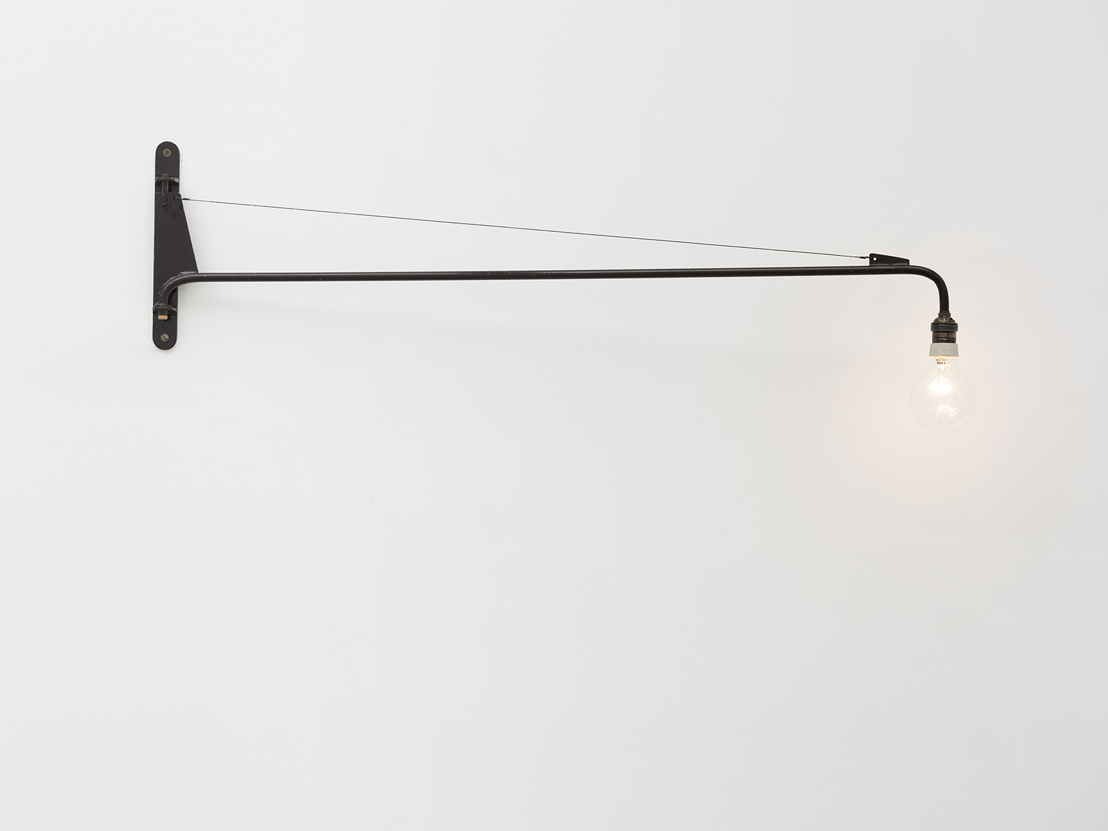 JEAN PROUVÉ - Swing-jib lamp, ca. 1952 JEAN PROUVÉ - Swing-jib lamp, ca. 1952 – Steel tube, sheet, cable
